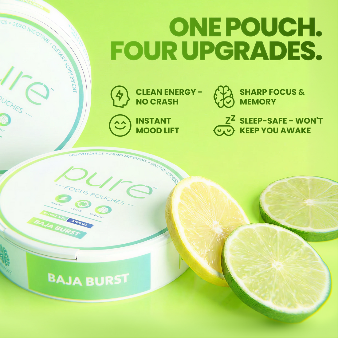 Pure Focus Pouches — one pouch, four upgrades